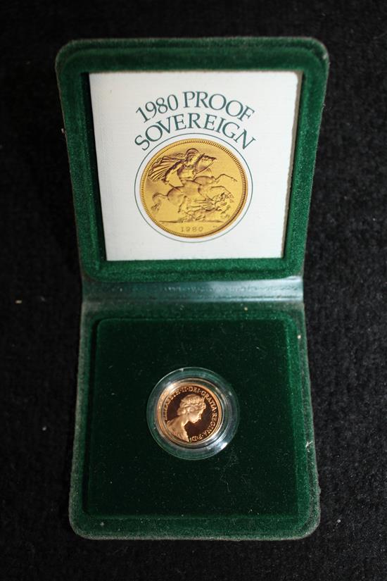 1980 gold proof sovereign